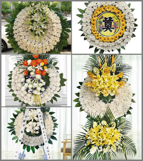 湖南永州道县白芒铺镇木栅村花圈速递